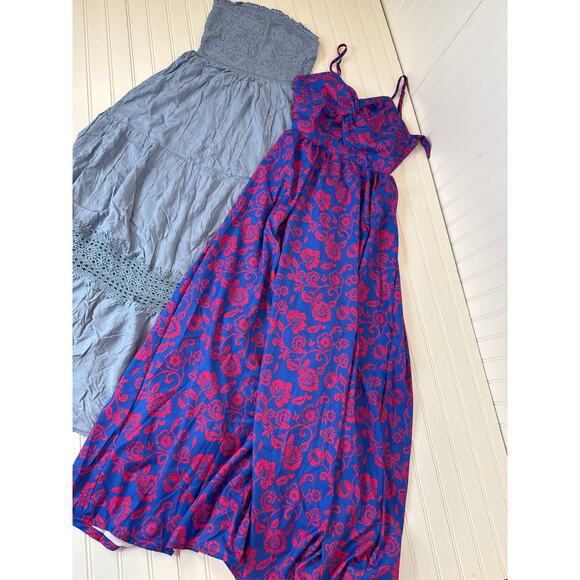 NWT Cupshe Dress Beach Cover Up Celestial Sky Blue Maxi Dress Bundle Size XS - Picture 2 of 8